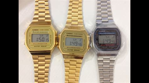 fake gold casio watch